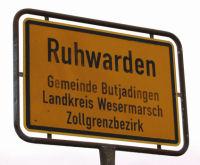 Ortsschild Ruhwarden